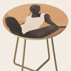 Minimal Abstract Art Sunset Girl 4 Side Table Gallery Image 2