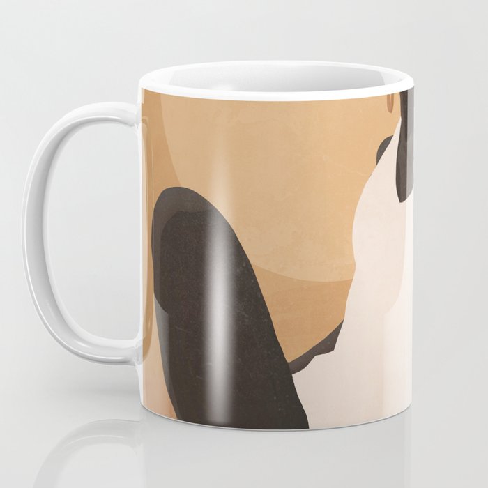 Minimal Abstract Art Sunset Girl 4 Coffee Mug Gallery Image 3