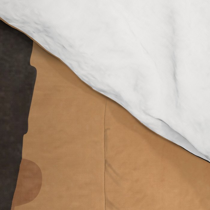 Minimal Abstract Art Sunset Girl 4 Comforter Gallery Image 4