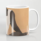 Minimal Abstract Art Sunset Girl 4 Coffee Mug Gallery Image 1