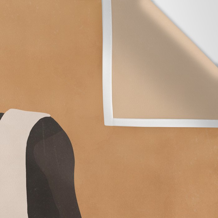 Minimal Abstract Art Sunset Girl 4 Wall Tapestry Gallery Image 3