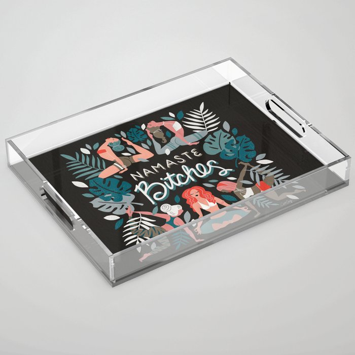 Namaste, Bitches - Charcoal Palette Acrylic Tray Gallery Image 1
