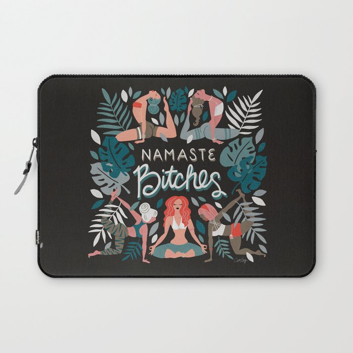 Namaste, Bitches - Charcoal Palette Laptop Sleeve Gallery Image 1