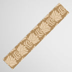 Beige Modern Abstract Flowers Table Runner Gallery Image 3