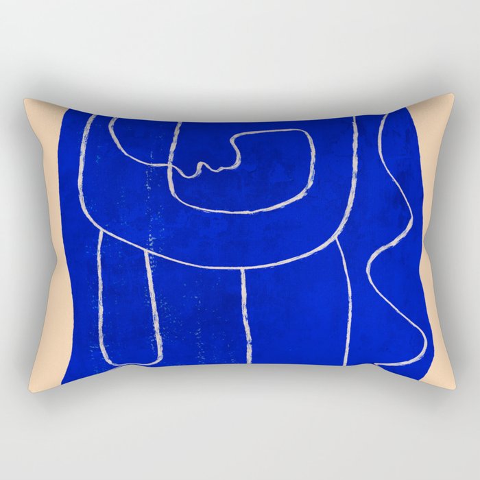Abstract line art Figure 7 Rectangular Pillow Gallery Image 1