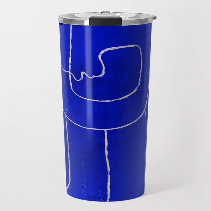 Abstract line art Figure 7 Travel Mug Gallery Image 1