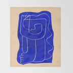 Abstract line art Figure 7 Throw Blanket Gallery Image 2