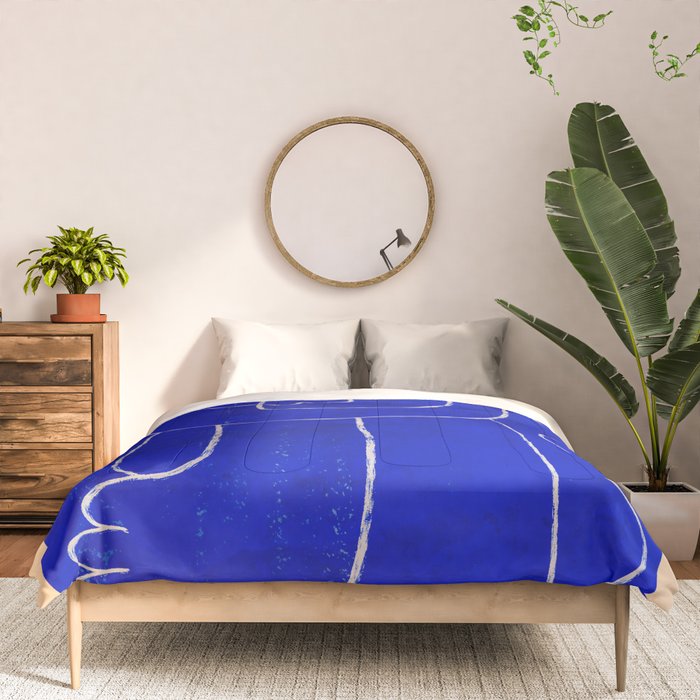 Abstract line art Figure 7 Comforter Gallery Image 3