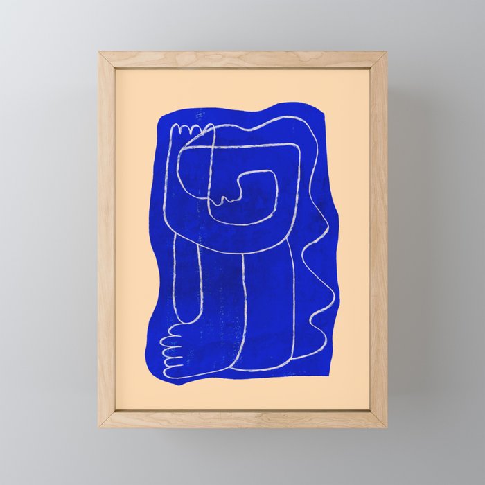 Abstract line art Figure 7 Mini Art Print Gallery Image 1