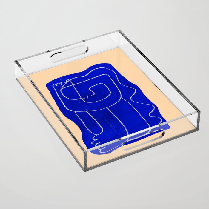 Abstract line art Figure 7 Acrylic Tray Gallery Image 1