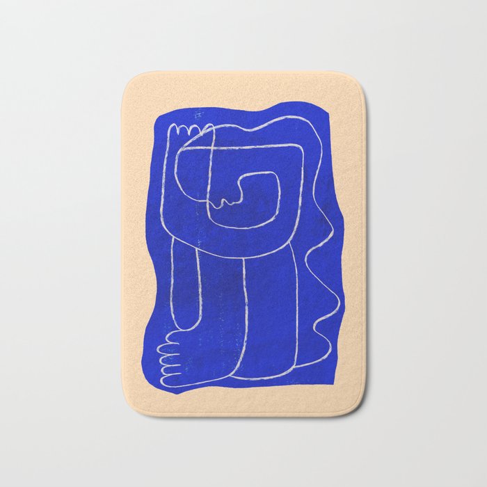 Abstract line art Figure 7 Bath Mat Gallery Image 1