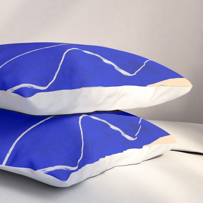 Abstract line art Figure 7 Pillow Sham Gallery Image 3