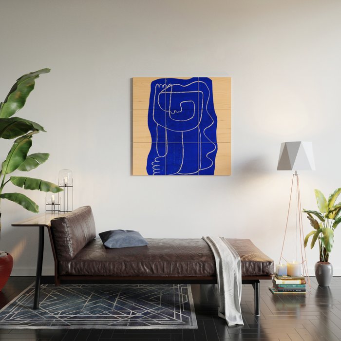 Abstract line art Figure 7 Wood Wall Art Gallery Image 2