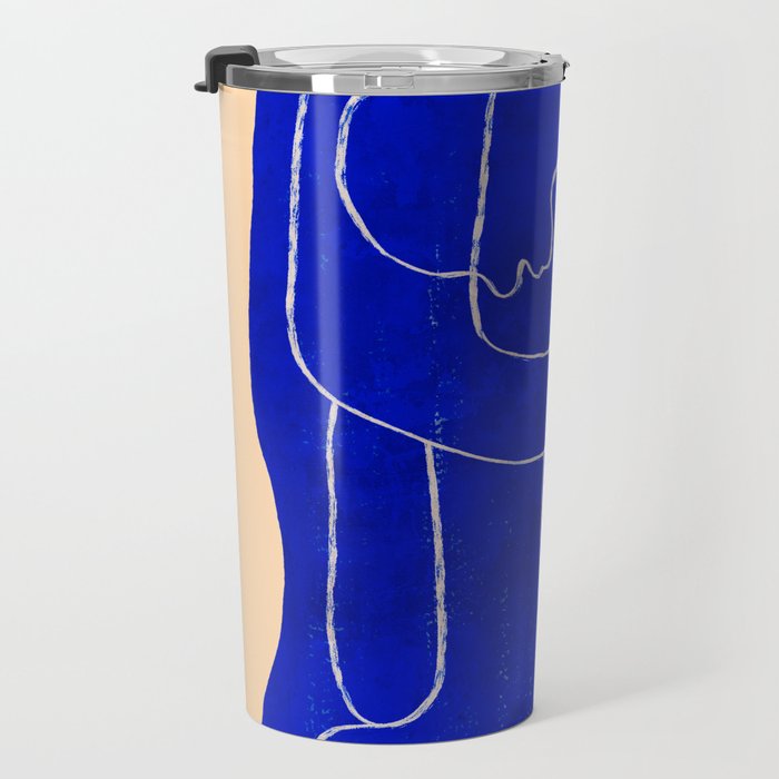 Abstract line art Figure 7 Travel Mug Gallery Image 3