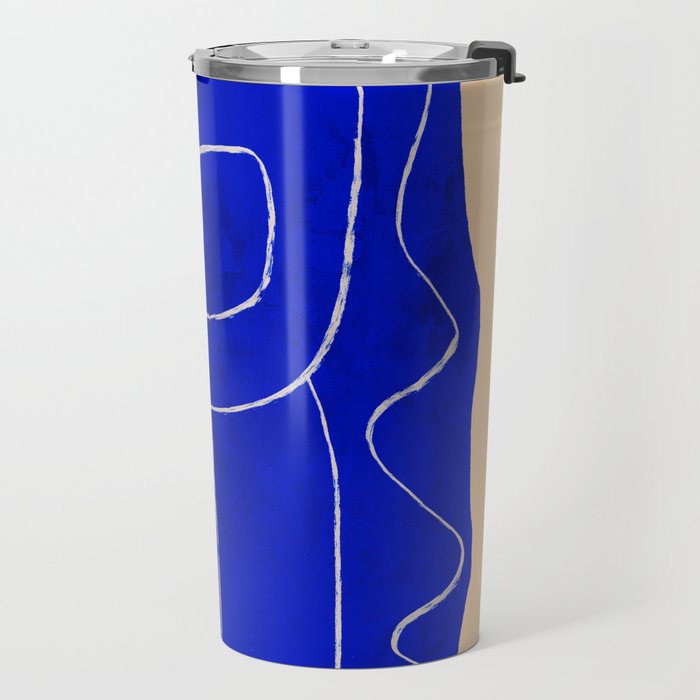 Abstract line art Figure 7 Travel Mug Gallery Image 2