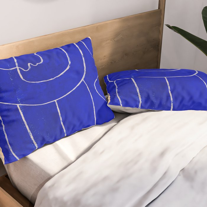 Abstract line art Figure 7 Pillow Sham Gallery Image 2