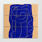 Abstract line art Figure 7 Wood Wall Art Gallery Image 1