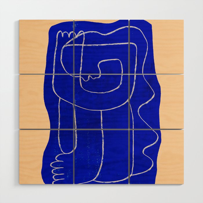 Abstract line art Figure 7 Wood Wall Art Gallery Image 1