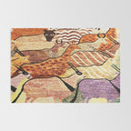 Vintage African Animal Rug Print Rug Gallery Image 2