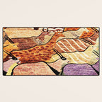Vintage African Animal Rug Print Desk Mat Gallery Image 3