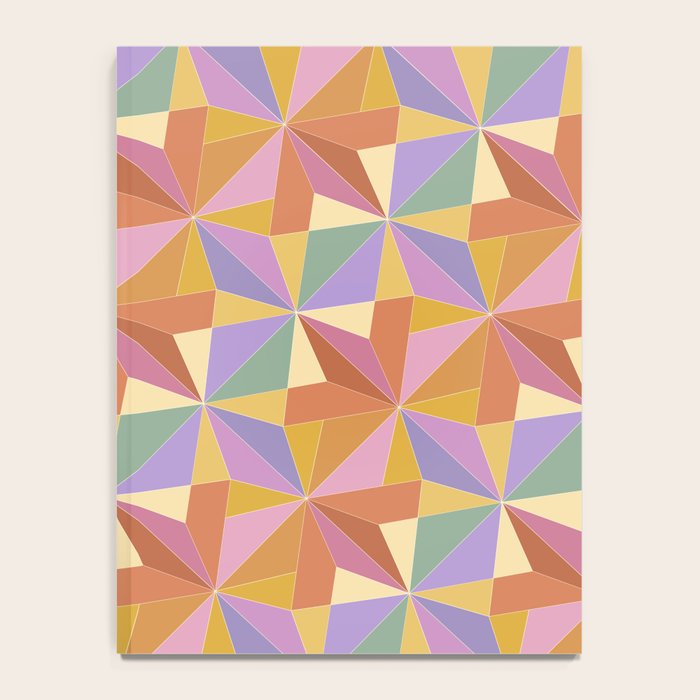 Kaleidoscope Tile Pattern VI Colorful Summer Notebook Gallery Image 4