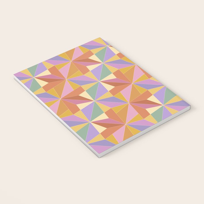 Kaleidoscope Tile Pattern VI Colorful Summer Notebook Gallery Image 3