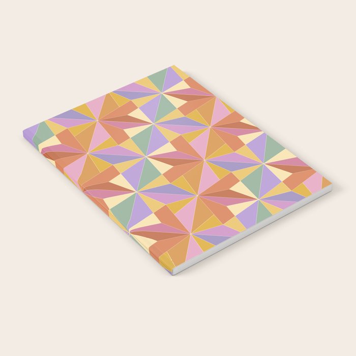 Kaleidoscope Tile Pattern VI Colorful Summer Notebook Gallery Image 1