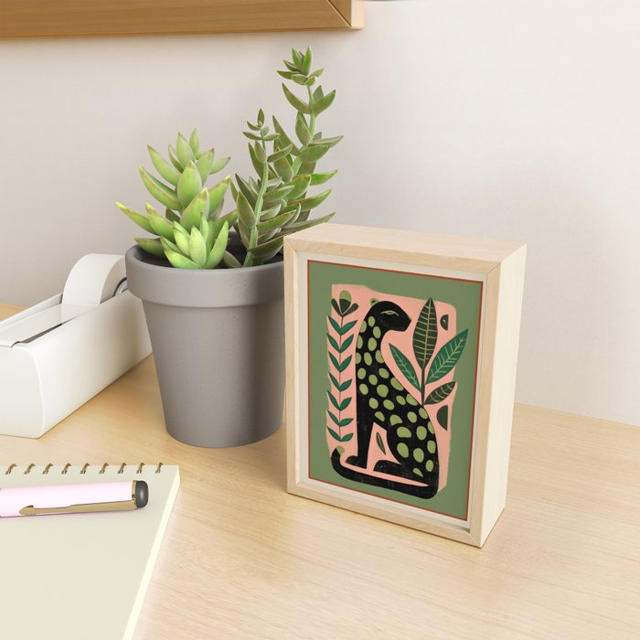 Spotted Cat Mini Art Print Gallery Image 2