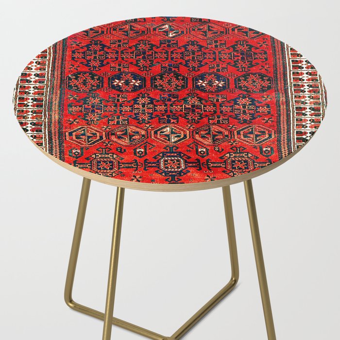 Baluch Khorasan Persian  Antique Rug Print Side Table Gallery Image 2