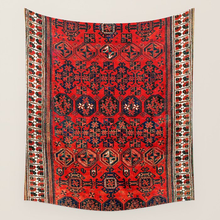 Baluch Khorasan Persian  Antique Rug Print Wall Tapestry Gallery Image 1
