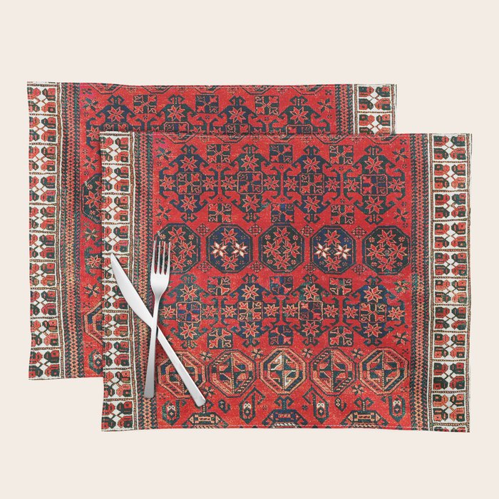Baluch Khorasan Persian  Antique Rug Print Placemat Gallery Image 1