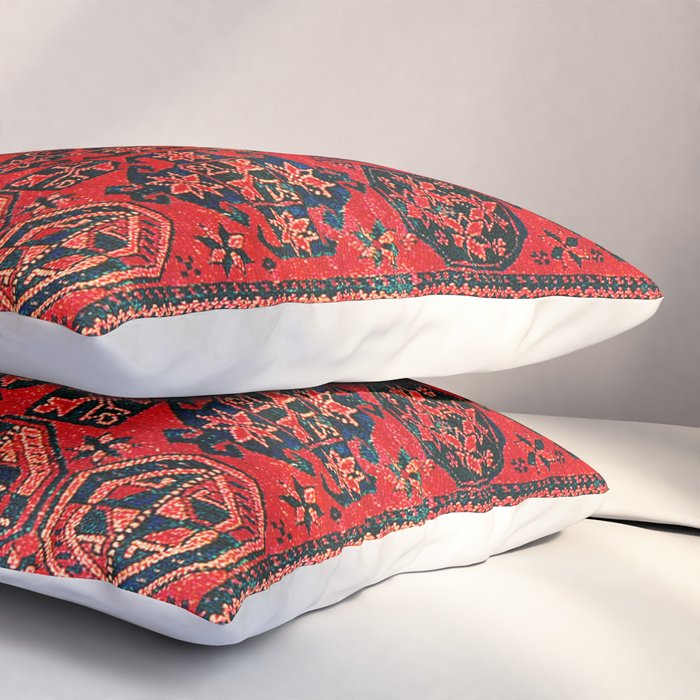 Baluch Khorasan Persian  Antique Rug Print Pillow Sham Gallery Image 3