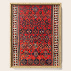 Baluch Khorasan Persian  Antique Rug Print Serving Tray Gallery Image 1