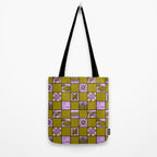 Pisces Checkered Print Tote Bag Gallery Image 2