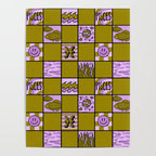 Pisces Checkered Print Poster Gallery Image 4