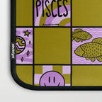 Pisces Checkered Print Laptop Sleeve Gallery Image 3