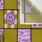 Pisces Checkered Print Wall Tapestry Gallery Image 3