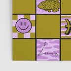Pisces Checkered Print Poster Gallery Image 3