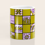 Pisces Checkered Print Coffee Mug Gallery Image 4