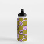 Pisces Checkered Print Water Bottle Gallery Image 3
