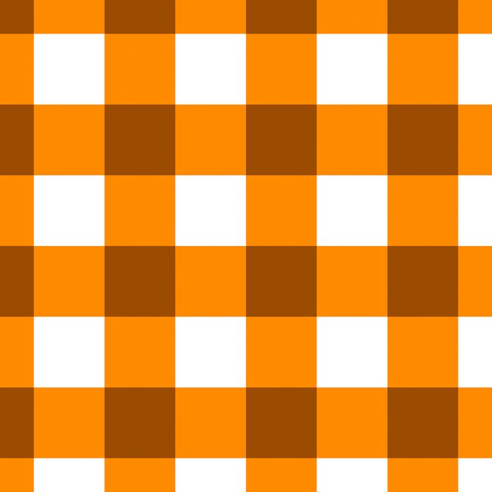Retro Orange Gingham Check Coffee Mug Gallery Image 2