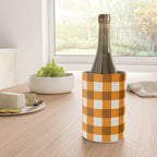 Retro Orange Gingham Check Wine Chiller Gallery Image 4