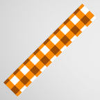 Retro Orange Gingham Check Table Runner Gallery Image 3