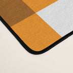 Retro Orange Gingham Check Desk Mat Gallery Image 4