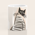 Abstract Cat in Lines Coffee Mug Gallery Image 4