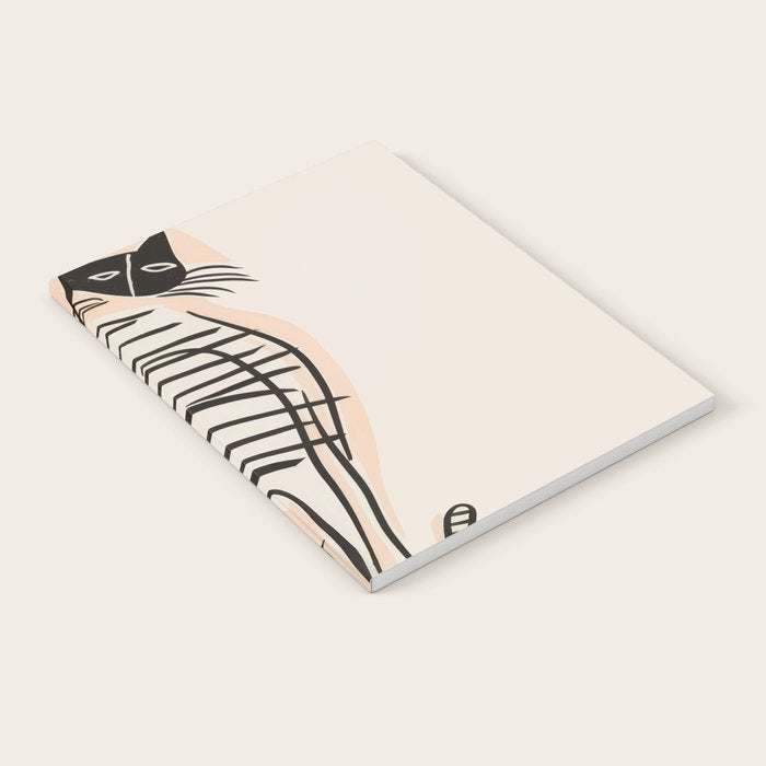 Abstract Cat in Lines Notebook Gallery Image 1