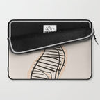 Abstract Cat in Lines Laptop Sleeve Gallery Image 2