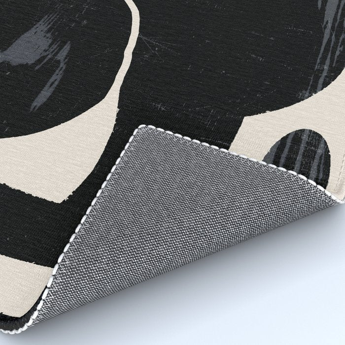 Modern Abstract Art Cat Rug Gallery Image 4