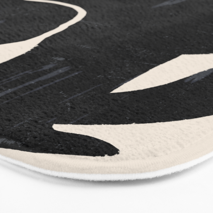 Modern Abstract Art Cat Bath Mat Gallery Image 3