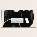Modern Abstract Art Cat Desk Mat Gallery Image 1